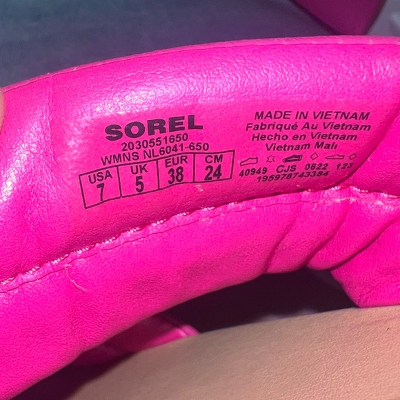 Sorel Ella II Puff Leather Slide Sandals women’s size 7 - Picture 8 of 9